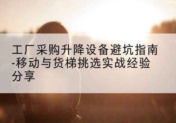 凤翔移动式升降机怎么选-工厂采购升降设备避坑指南-移动与货梯挑选实战经验分享